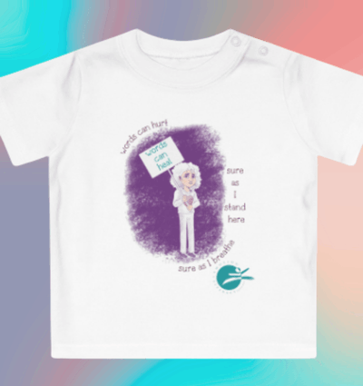 Baby t-shirt with Alf + sign